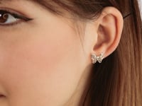 Butterfly Stud Earrings in 10K Yellow Gold