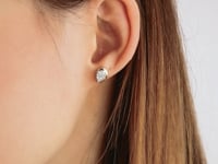 Diamond Cluster Stud Earrings in 10K Yellow Gold (0.25 ct tw)