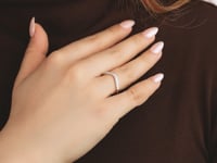 10K White Gold Diamond Matching Wedding Band (0.28 ct tw)