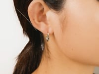 Bamboo Hoop Earrings in 10K Yellow Gold