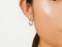 15.5x1mm Square Tube Flex Sleeper in 10K Yellow Gold