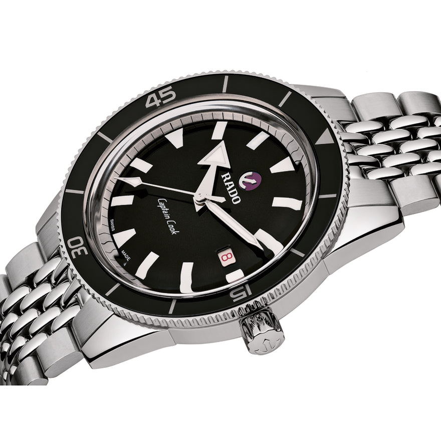 Rado Captain Cook Automatic Black Dial 42mm Men's Watch | R32505153