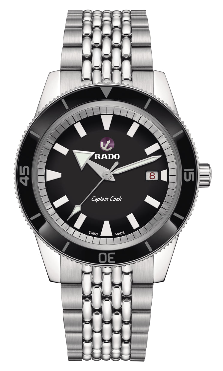 Rado Captain Cook Automatic Black Dial 42mm Men's Watch | R32505153