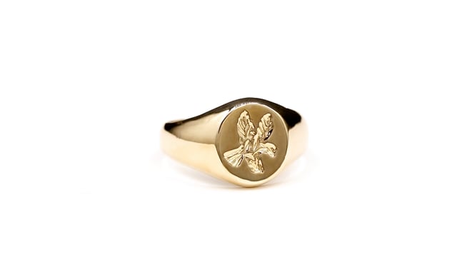 Men's Eagle Ring in 10K Yellow Gold – Ann-Louise Jewellers