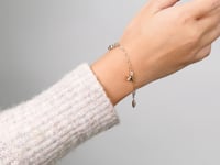 Star Sun and Moon Charm Bracelet in 10K Yellow Gold