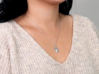 10K White Gold Saint Christopher Medal Charm