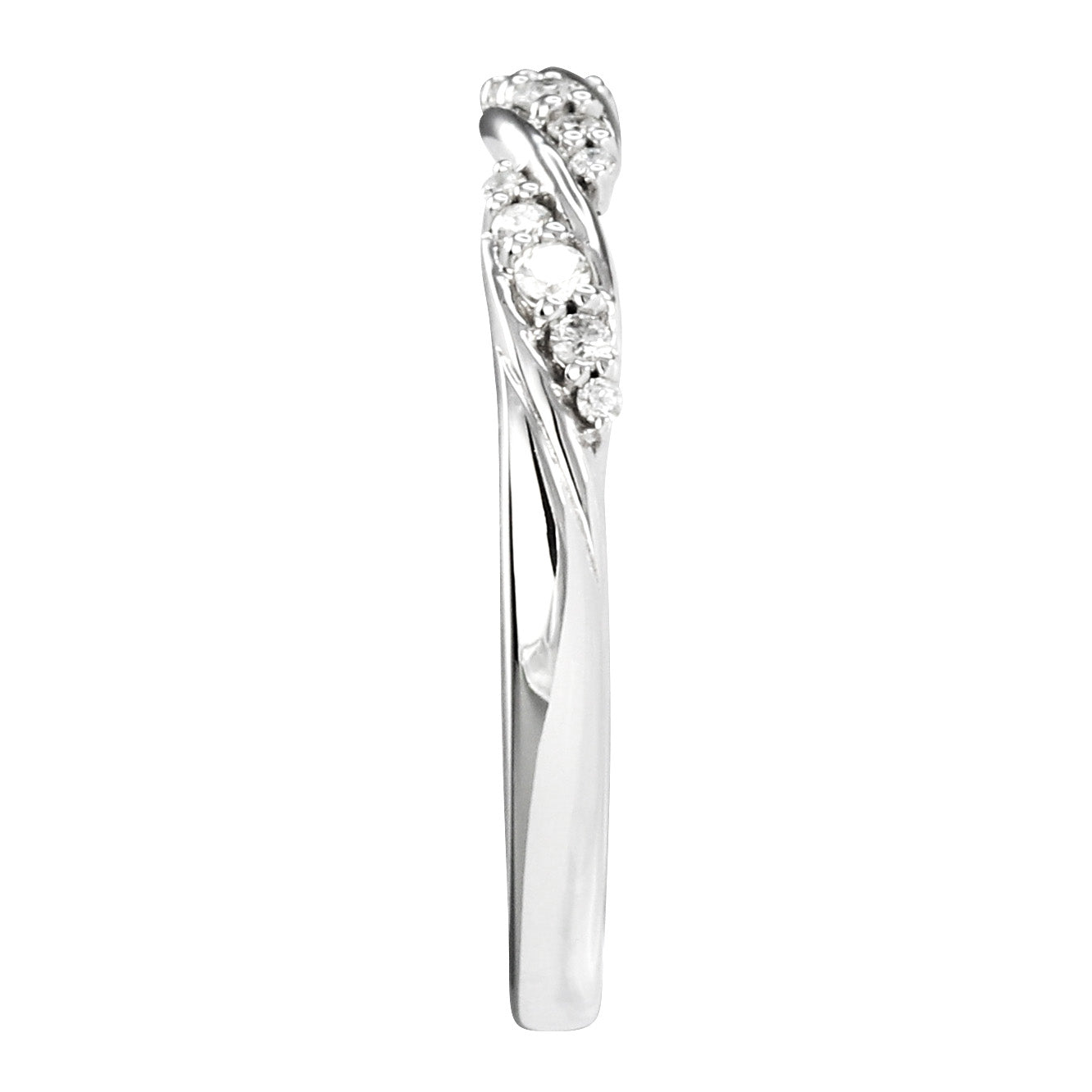 Diamond Twist Ring In 14K White Gold 0 15ct Tw Ann Louise Jewellers   2152c64w15cf957d0ad5ea69cbbc35ff0000b42386 