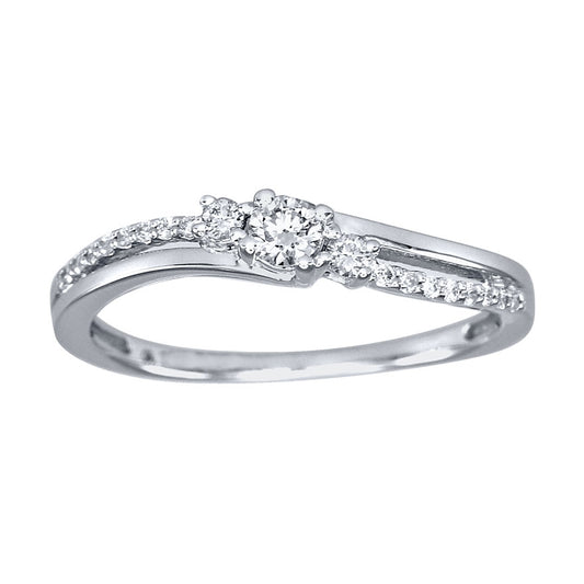 Diamond Promise Ring in 10K White Gold (0.20ct tw)