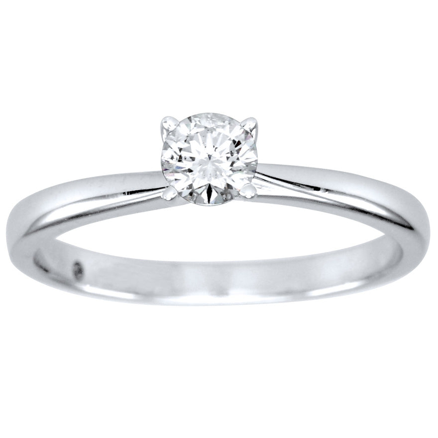 Diamond Solitaire Ring in 14K White Gold (0.30ct tw)