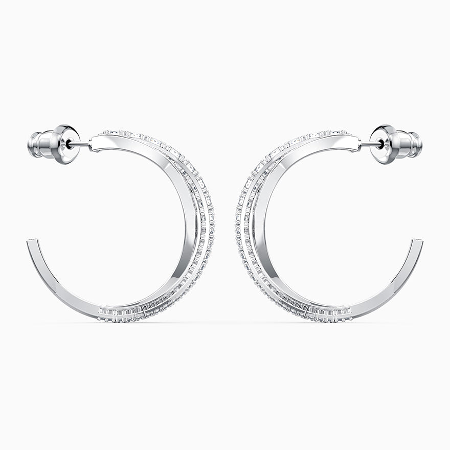 Swarovski Crystal Twist Hoop Pierced Earrings | 5563908