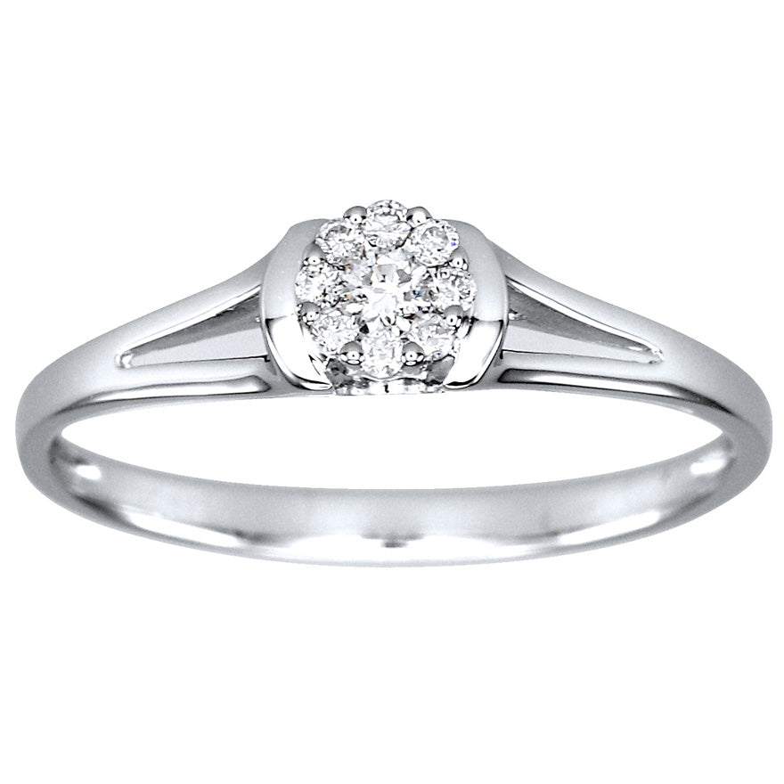 Solitaire Diamond Promise Ring In 10K Rose Gold (0.05CT TW) – Ann-Louise  Jewellers