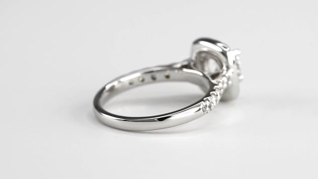 Halo Diamond Engagement Ring 14K White Gold (1.50ct tw)