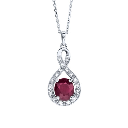 Ruby locket deals necklace