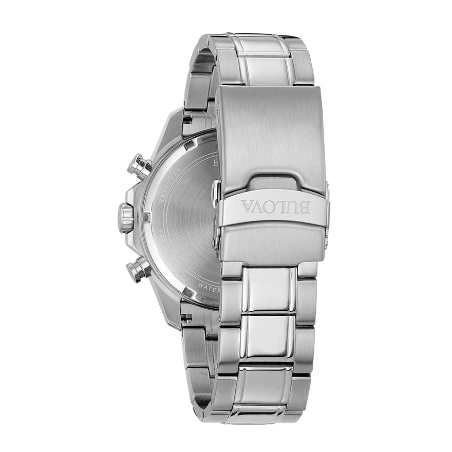 Bulova Marine Star Men's Silvertone Watch | 96B256