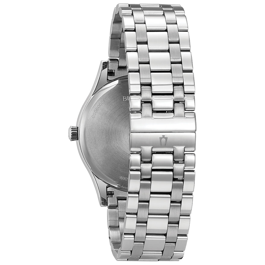 Bulova 98A293 Mens Crystal Collection Multifunction Bracelet Strap Watch  Silver at John Lewis  Partners