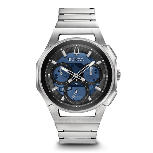 Bulova Curv Blue Dial  | 96A205