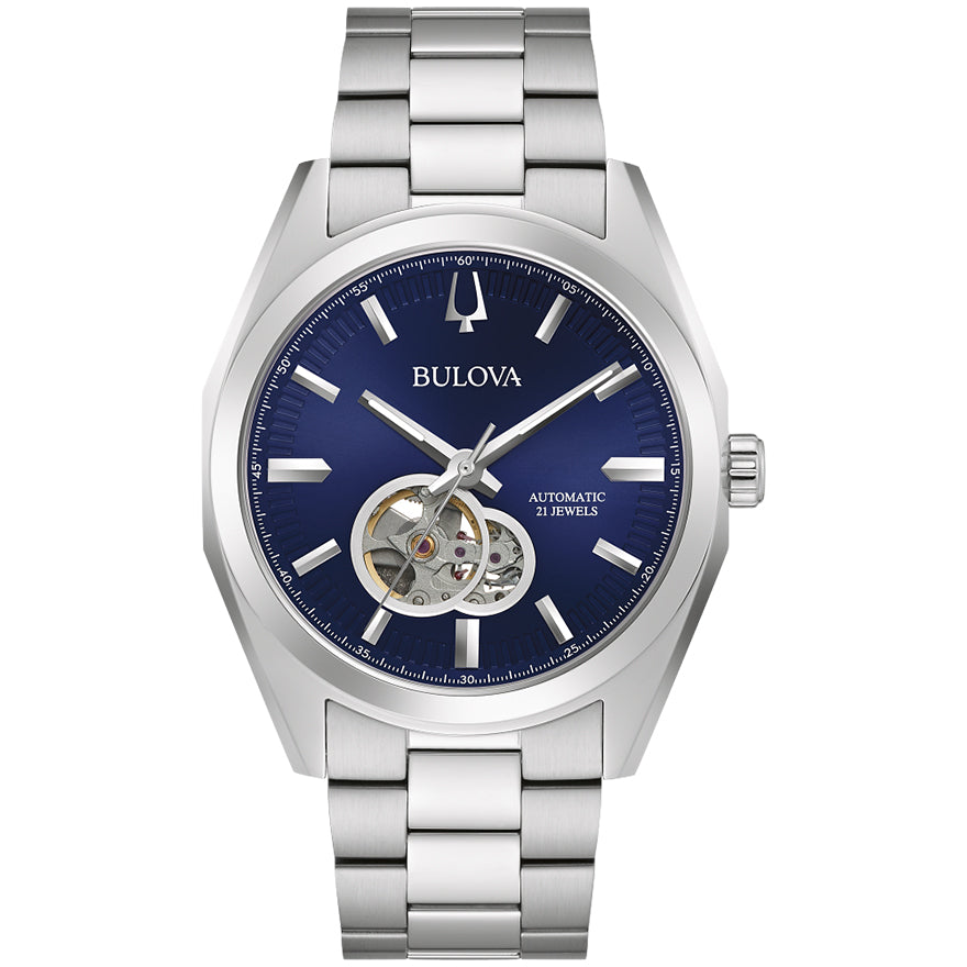 Bulova Surveyor Automatic Blue Dial Men's Watch | 96A275