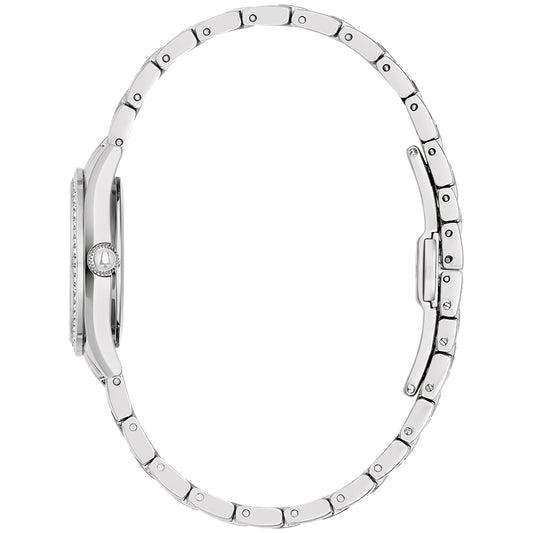 Bulova Crystal White Dial Ladies Watch | 96L311