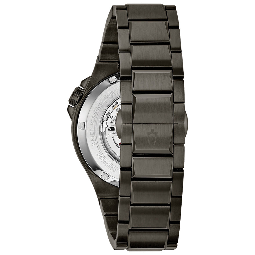 Bulova Men's Classic Automatic Watch Black Stainless Steel | 98A179