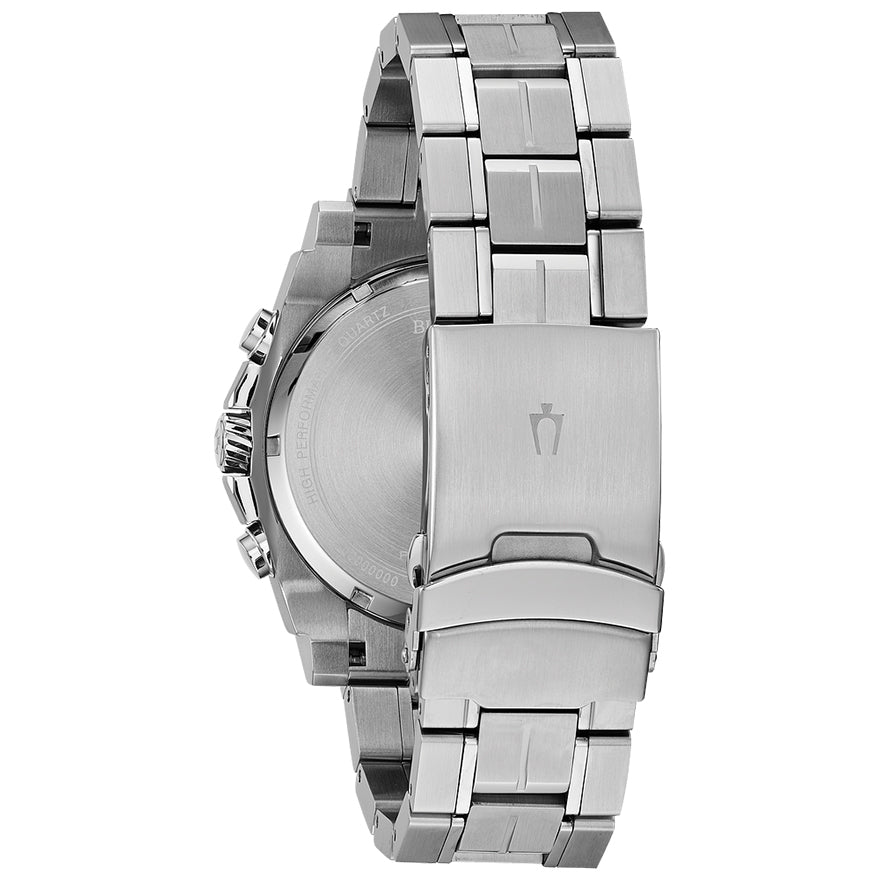 Bulova Men's Precisionist Chronograph Watch In Stainless Steel | 98B316