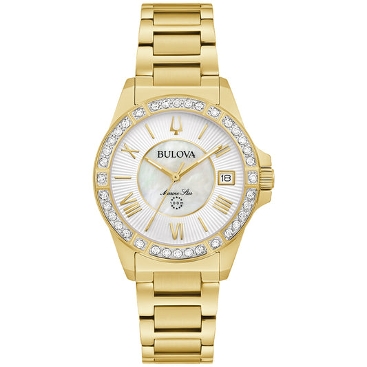 Bulova Marine Star White Dial Stainless Steel Bracelet  | 98R294