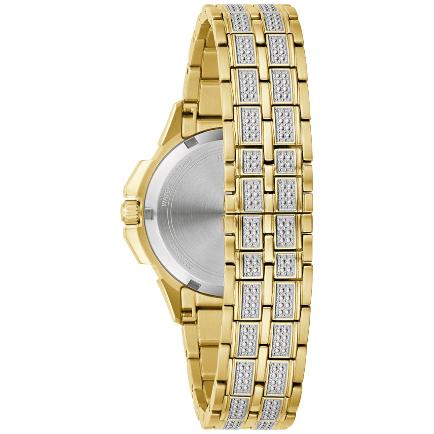 Bulova women's swarovski outlet crystal watch