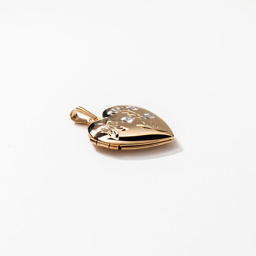 Heart Locket in 10K Yellow Gold