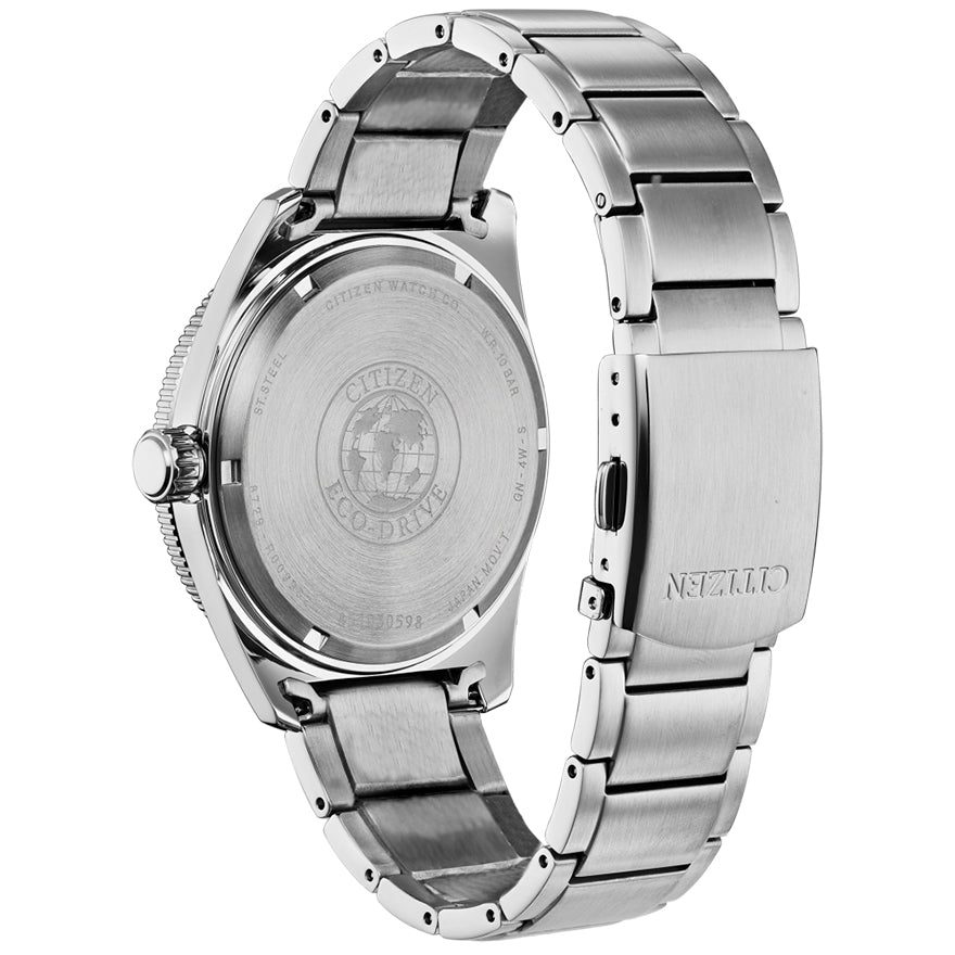 Citizen stainless best sale steel back