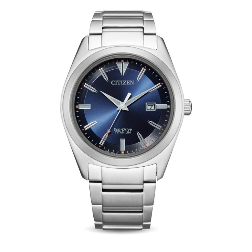 Citizen Eco-Drive Men's Super Titanium Blue Dial Watch | AW1640-83L