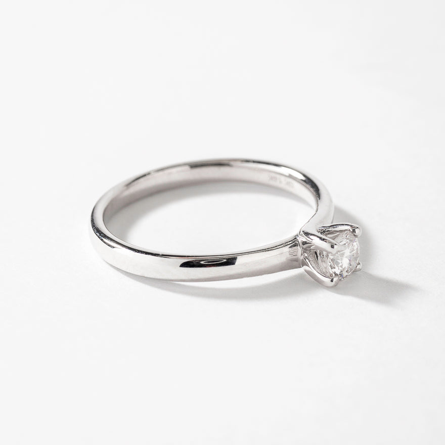 Diamond Solitaire Ring in 14K White Gold (0.25ct tw)