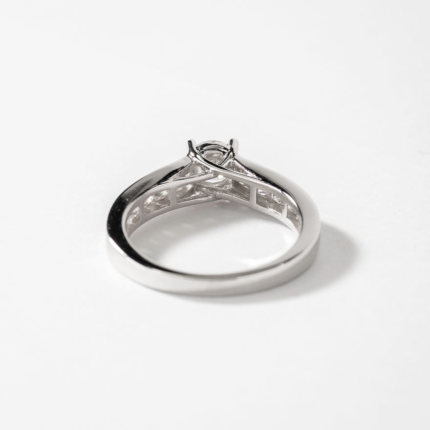 Diamond Engagement Ring in 14K White Gold (1.10 ct tw)