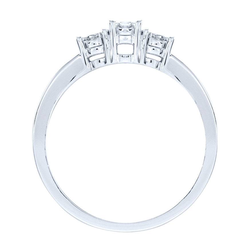 Diamond Anniversary Ring in 10K White Gold (0.25ct tw)