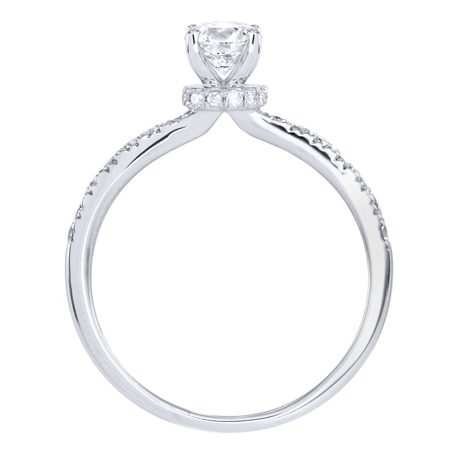 14K White Gold Engagement Ring (0.75ct tw)