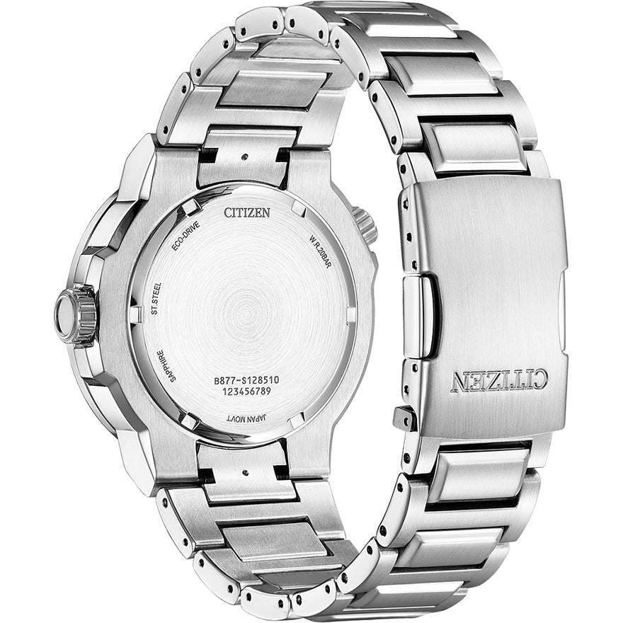 Citizen Eco-Drive Endeavor Black Dial Stainless Steel Bracelet Watch | BJ7140-53A