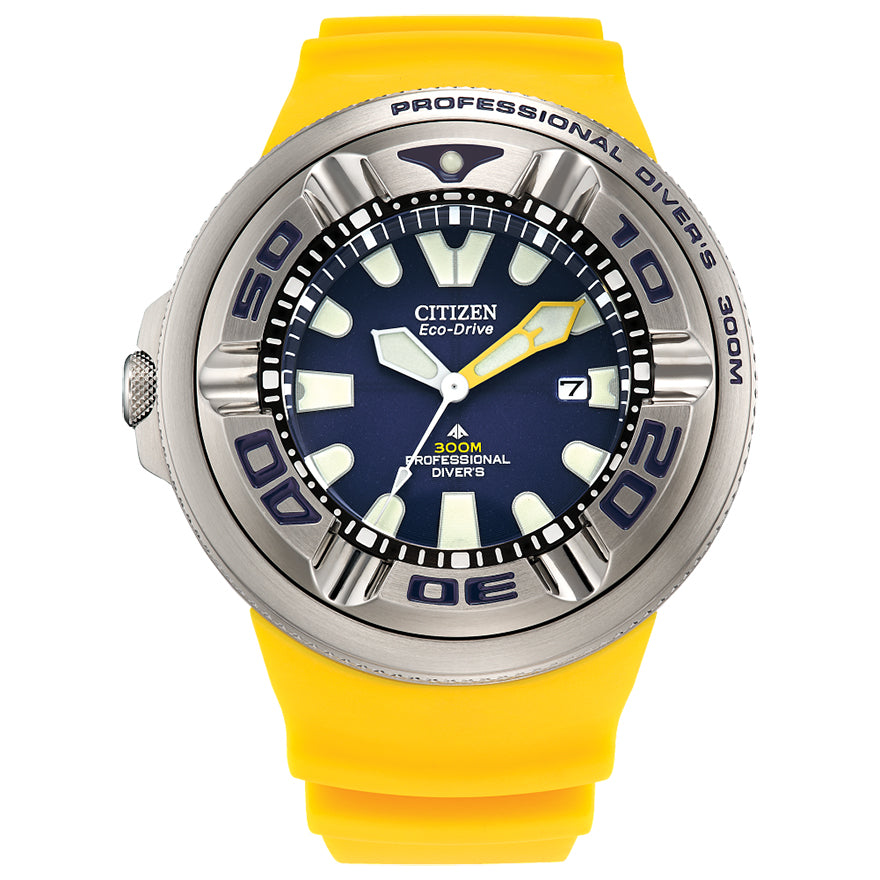 オオコシ Citizen Eco-Drive Promaster Ecozilla Yellow Strap Watch | BJ8058