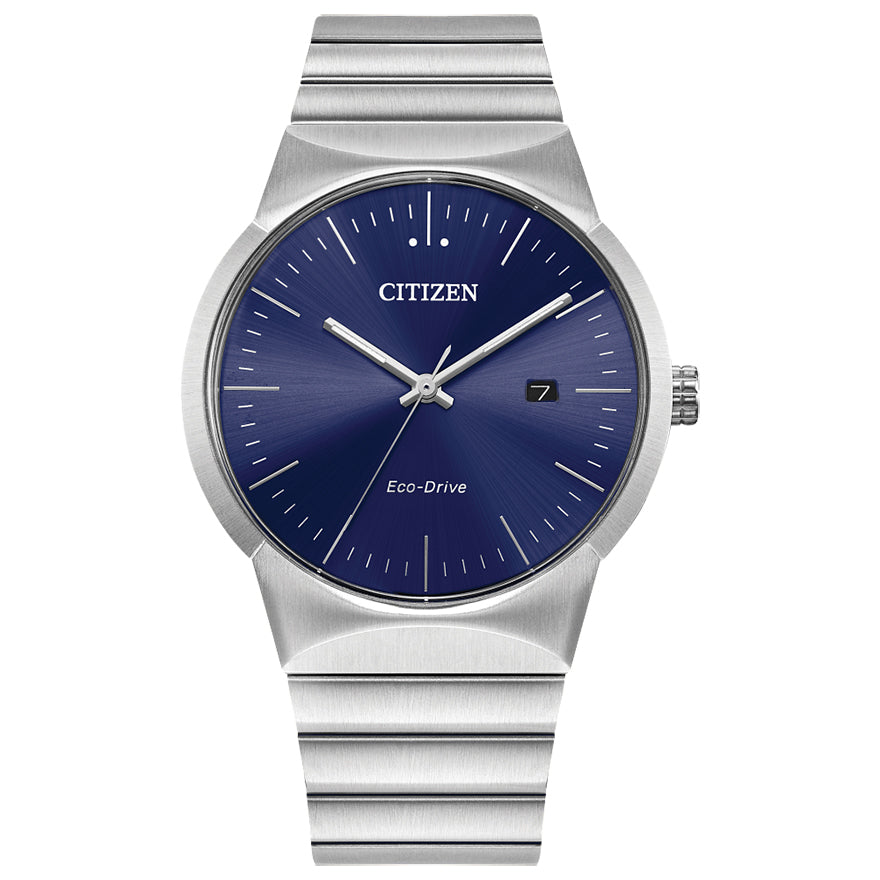 Citizen Eco-Drive Axiom Blue Dial Men's Watch | BM7580-51L – Ann