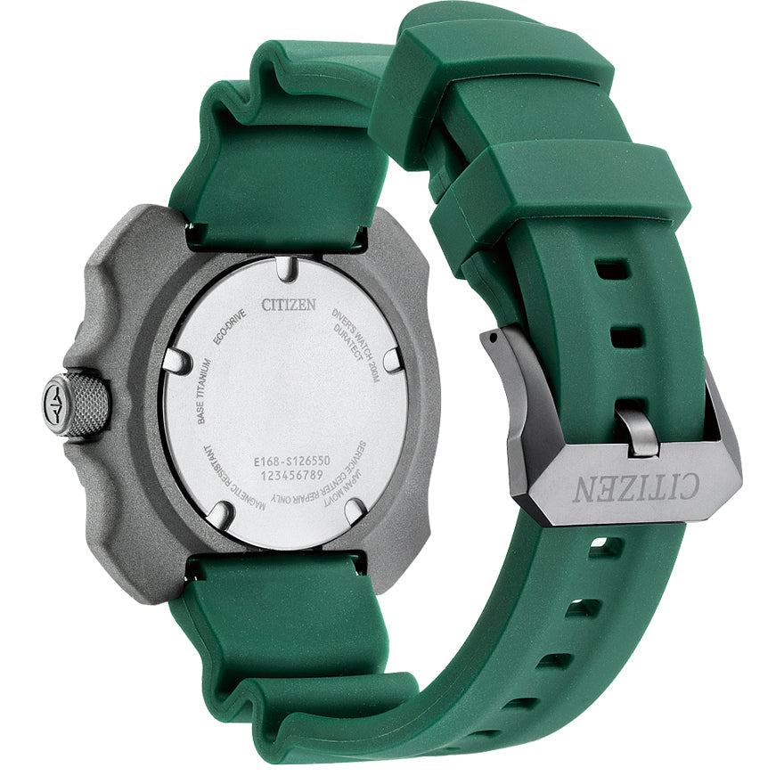 Citizen Eco-Drive Promaster Diver Green Dial Polyurethane Strap | BN02