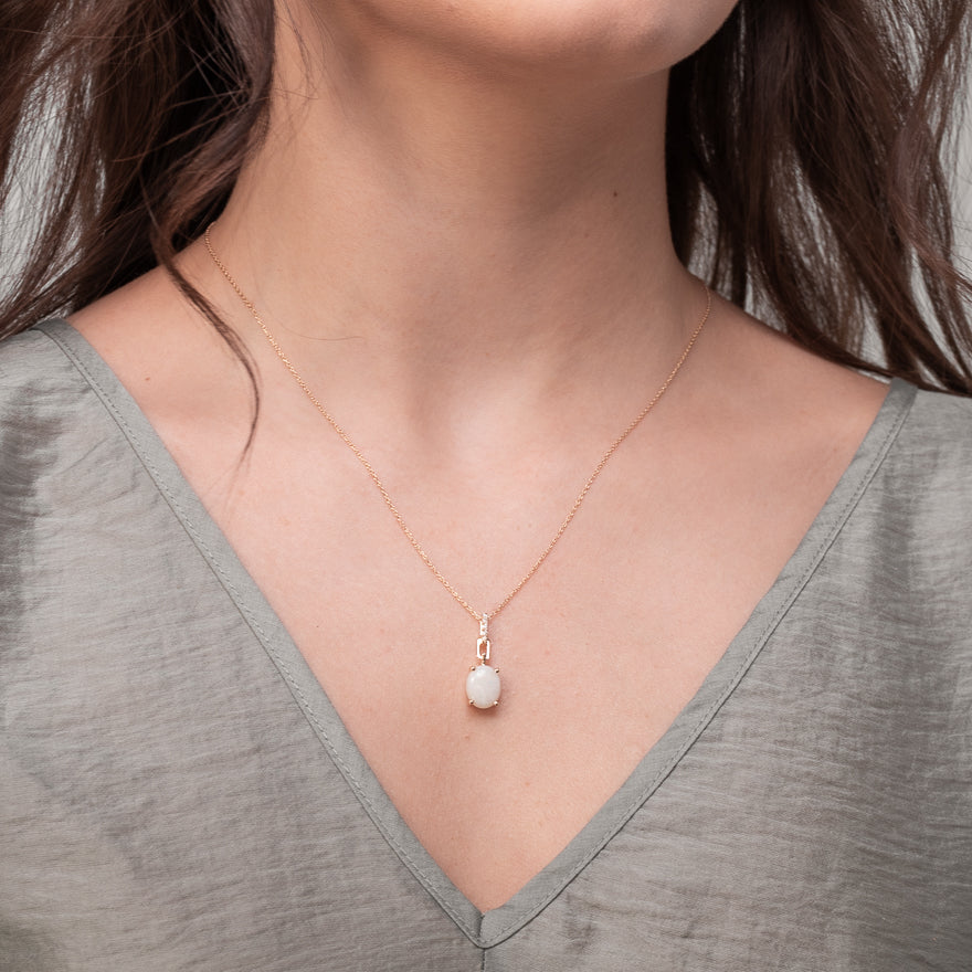 Misa Jewelry - Opal Jewelry - Raindrop Opal Necklace