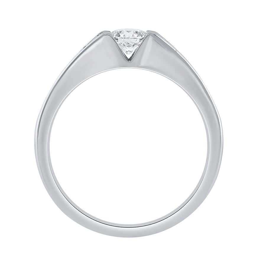 Diamond Engagemen Ring in 10K White Gold (0.50 ct tw)