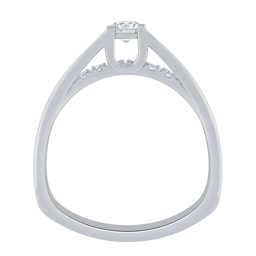- Catherine - 10K White Gold Diamond Engagement Ring (0.50 ct tw)