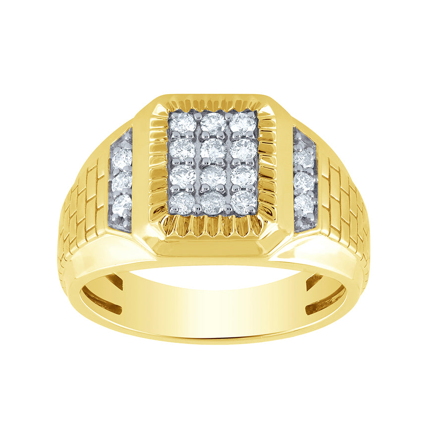 Men’s Diamond Ring in 10K Yellow Gold (0.50 ct tw)