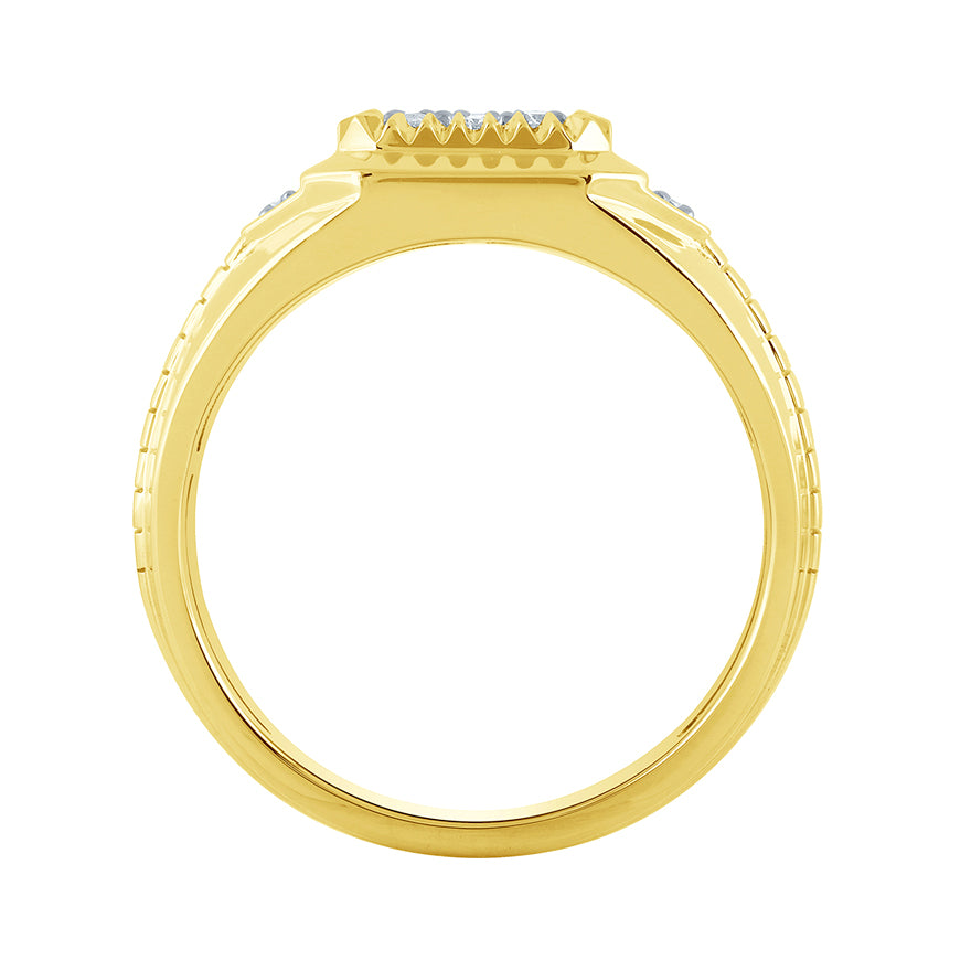 Men’s Diamond Ring in 10K Yellow Gold (0.50 ct tw)