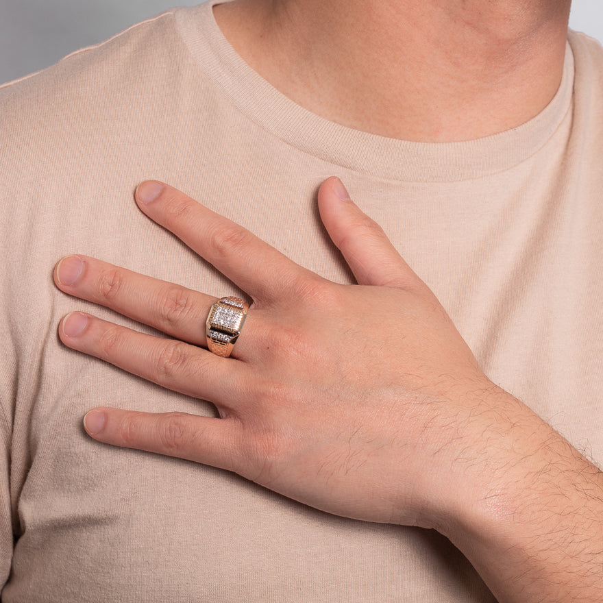 Man's deals diamond ring