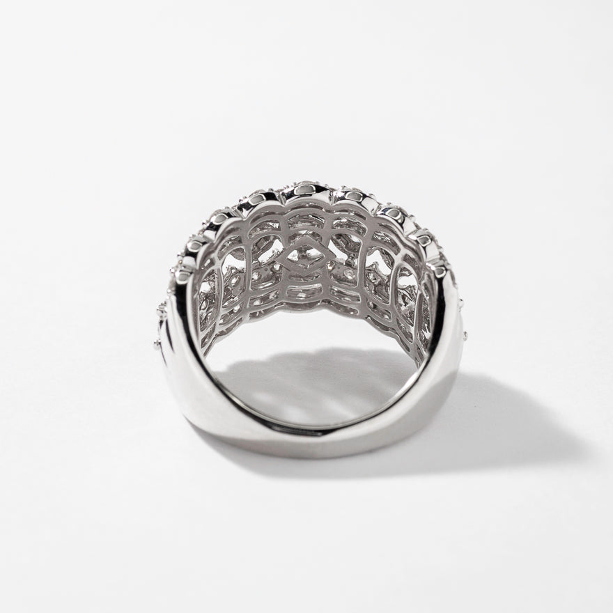 Diamond Dinner Ring in 10K White Gold (1.75 ct tw)