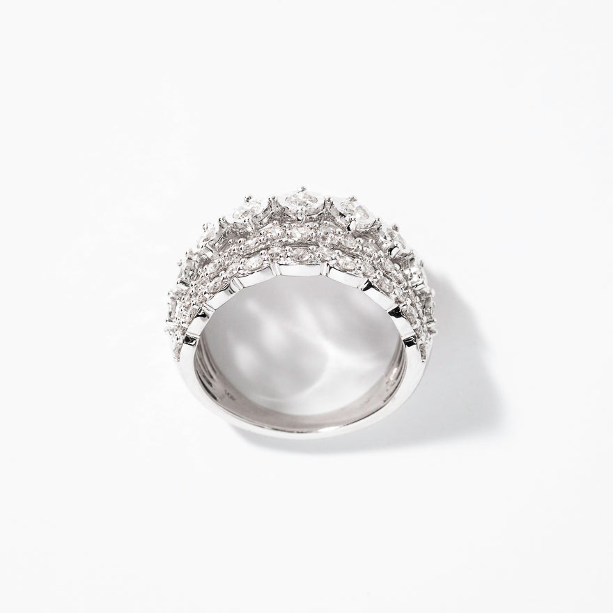 Diamond Dinner Ring in 10K White Gold (1.75 ct tw)