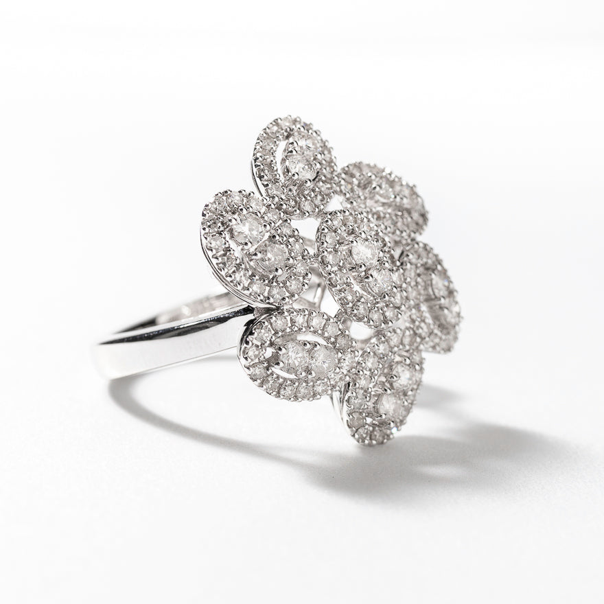 Vintage Sapphire and Diamond Flower Cluster Ring, c.1970s | Farringdons  Jewellery