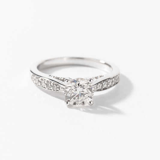 Diamond Engagement Ring in 14K White Gold (1.33 ct tw)