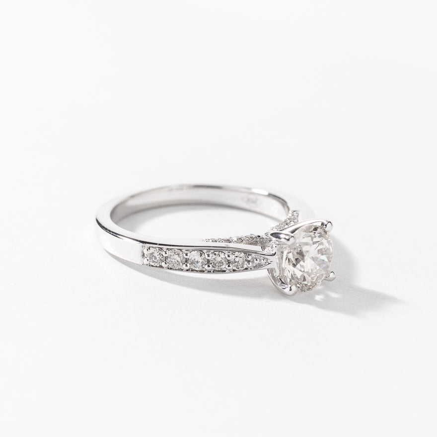 Diamond Engagement Ring in 14K White Gold (1.33 ct tw)