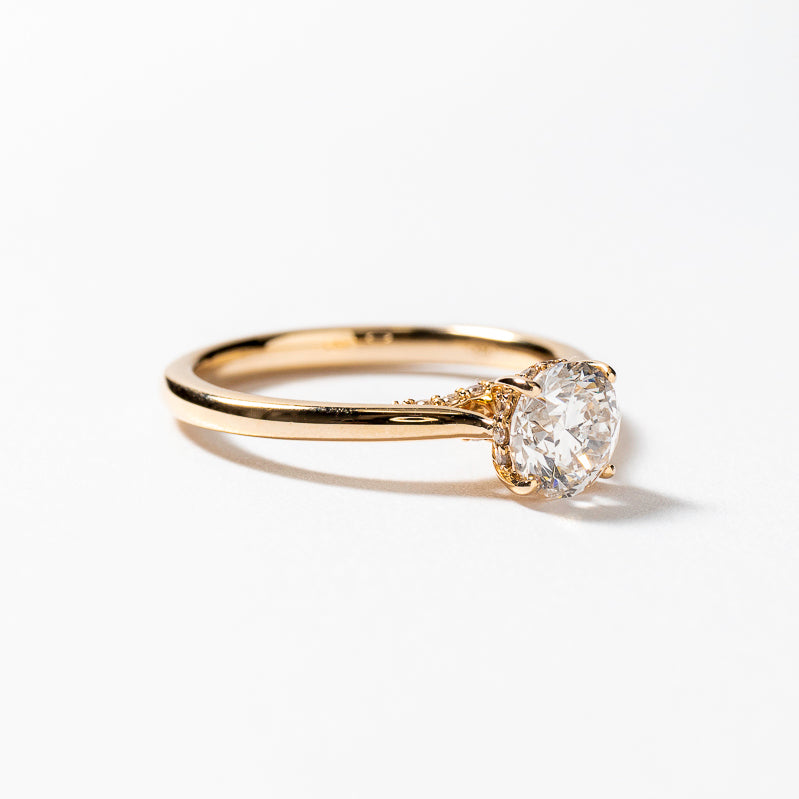 Round Diamond Engagement Ring in 14K Yellow Gold (1.03 ct tw)