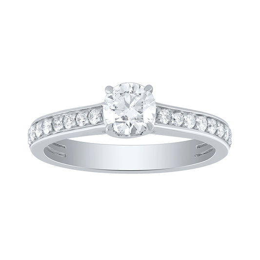 Diamond Engagement Ring in 14K White Gold (0.75 ct tw)